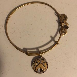 Alex and Ani Paw Print Rafaelian Gold Finish